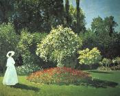 克劳德 莫奈 : Jeanne-Marguerite Lecadre in the Garden